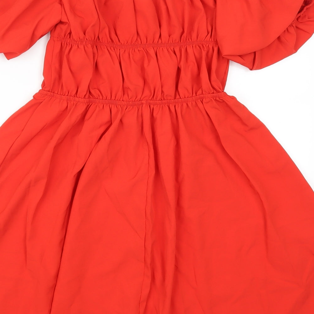 Preworn Womens Red   Skater Dress  Size M