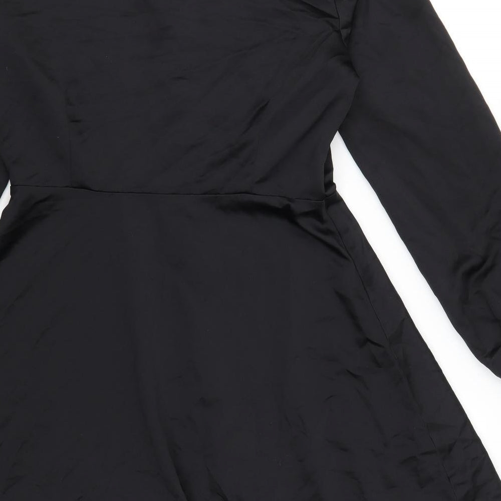 Boohoo Womens Black   Shirt Dress  Size 14