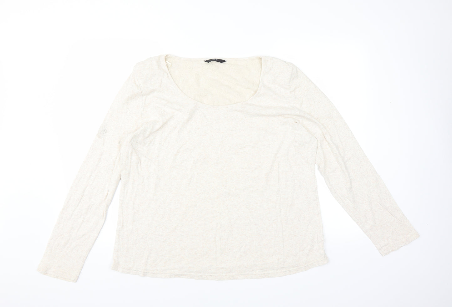 F&F Womens Beige   Basic T-Shirt Size 22