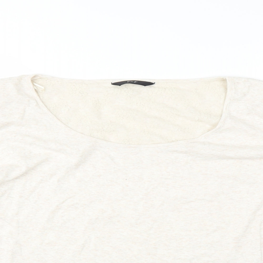 F&F Womens Beige   Basic T-Shirt Size 22