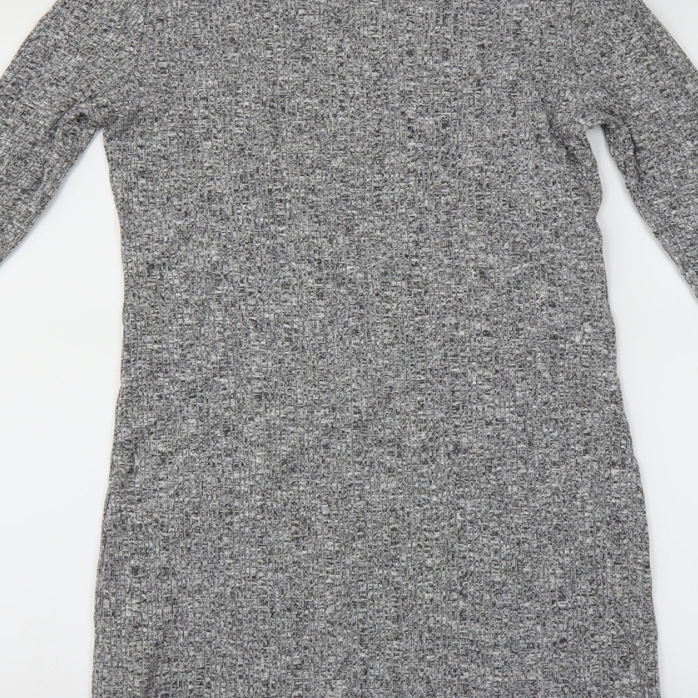 F&F Womens Grey   Jumper Dress  Size 10
