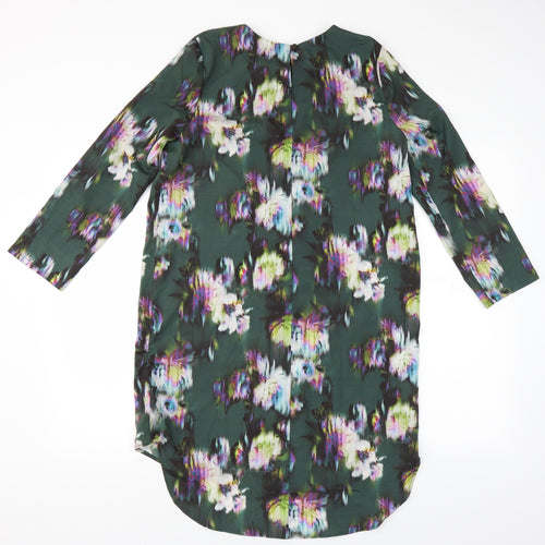 Topshop Womens Green Floral  Shift  Size 10