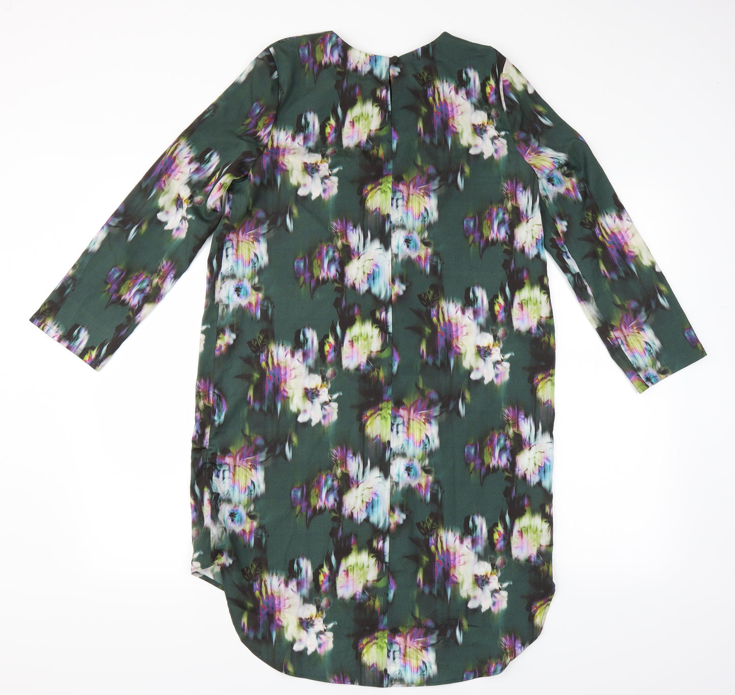 Topshop Womens Green Floral  Shift  Size 10