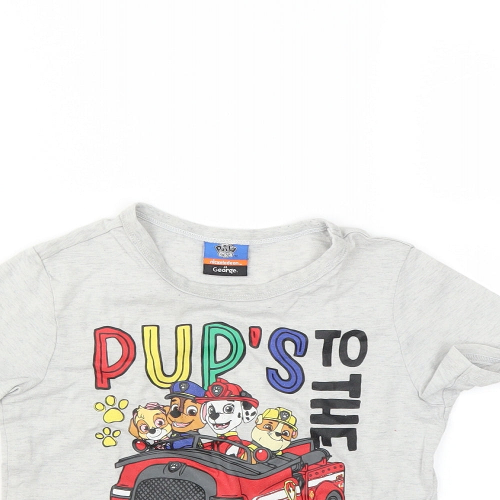 George Boys Grey   Basic T-Shirt Size 3-4 Years  - PAW PATROL