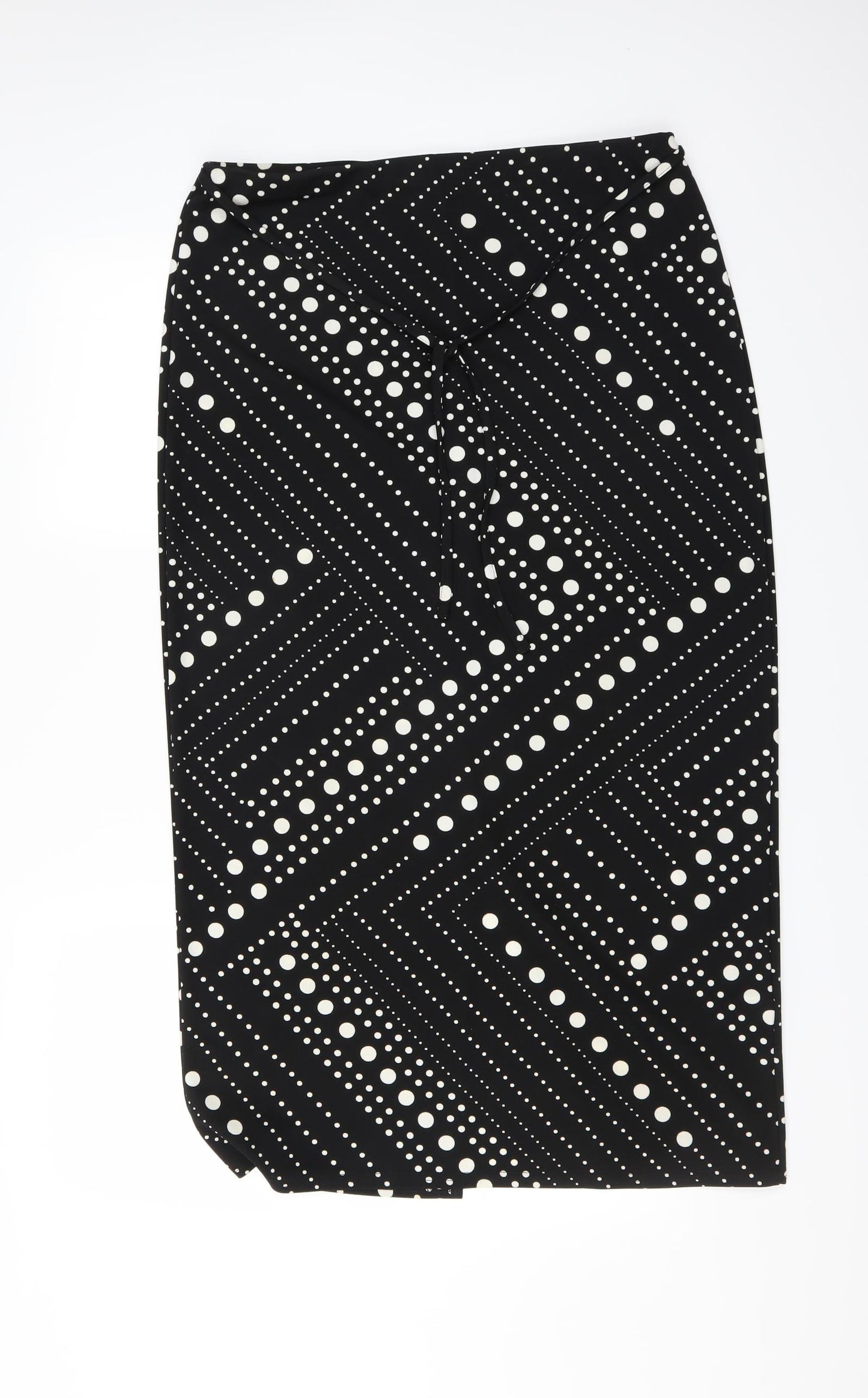 essence Womens Black Polka Dot  Straight & Pencil Skirt Size 20