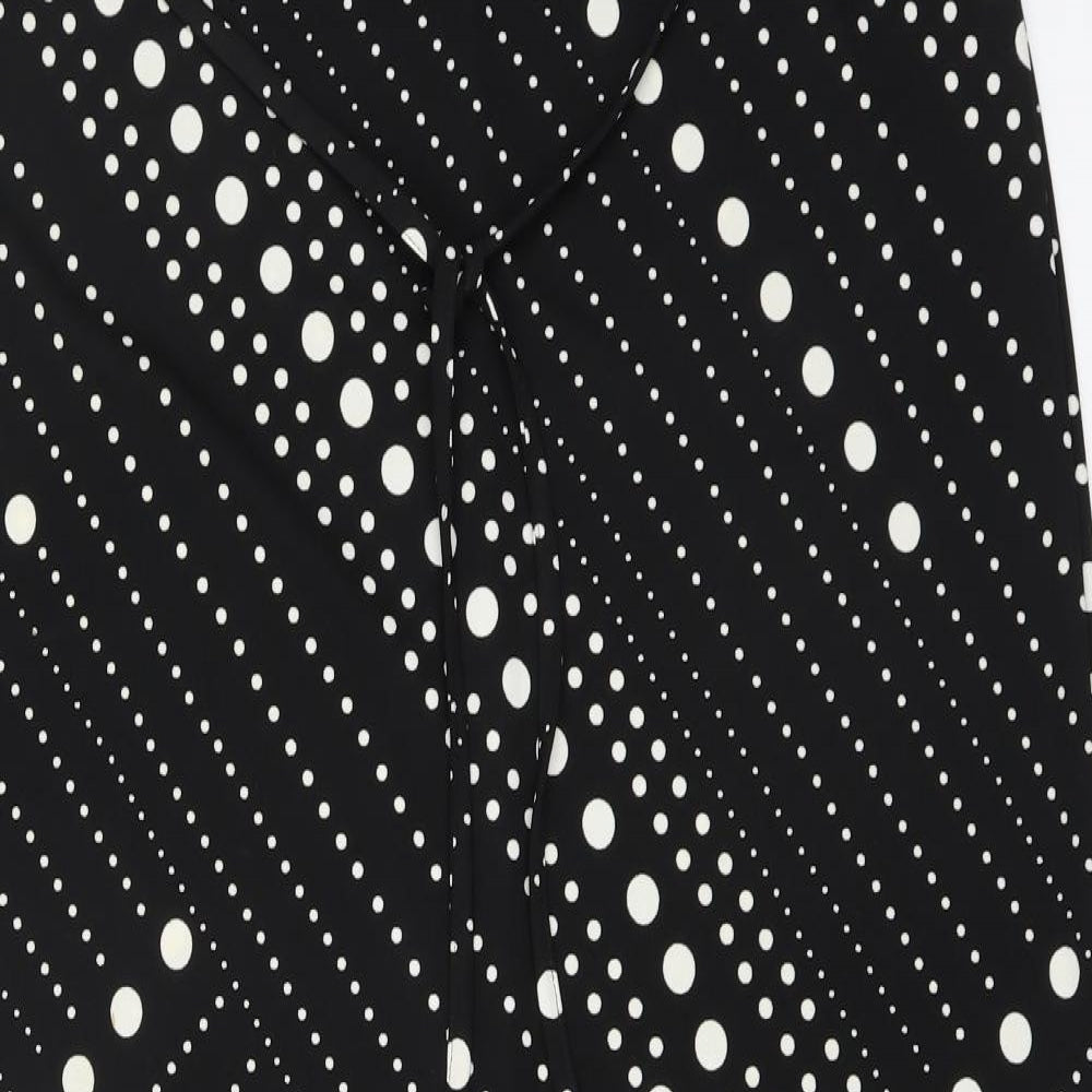 essence Womens Black Polka Dot  Straight & Pencil Skirt Size 20
