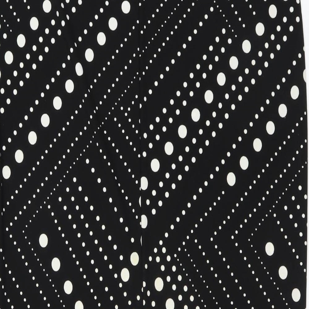 essence Womens Black Polka Dot  Straight & Pencil Skirt Size 20