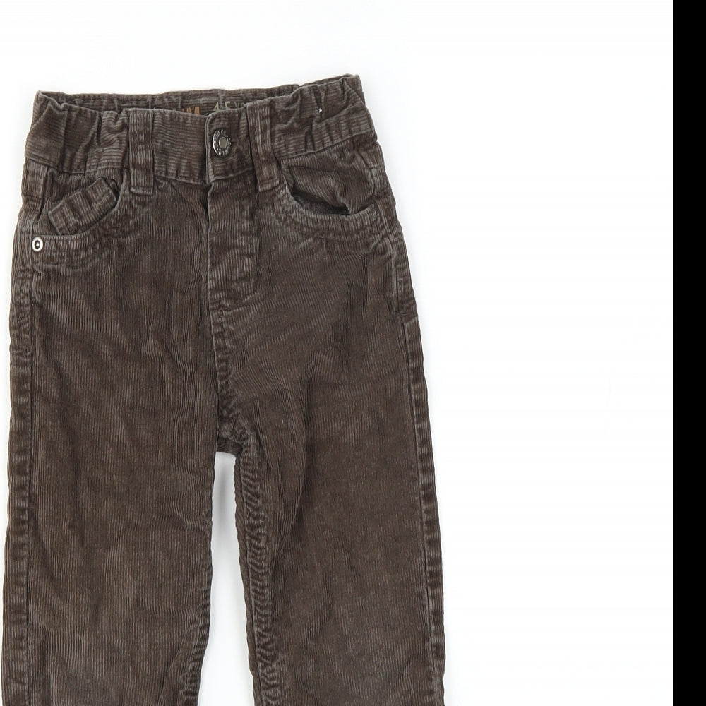 Primark Boys Brown  Corduroy Chino Trousers Size 4-5 Years