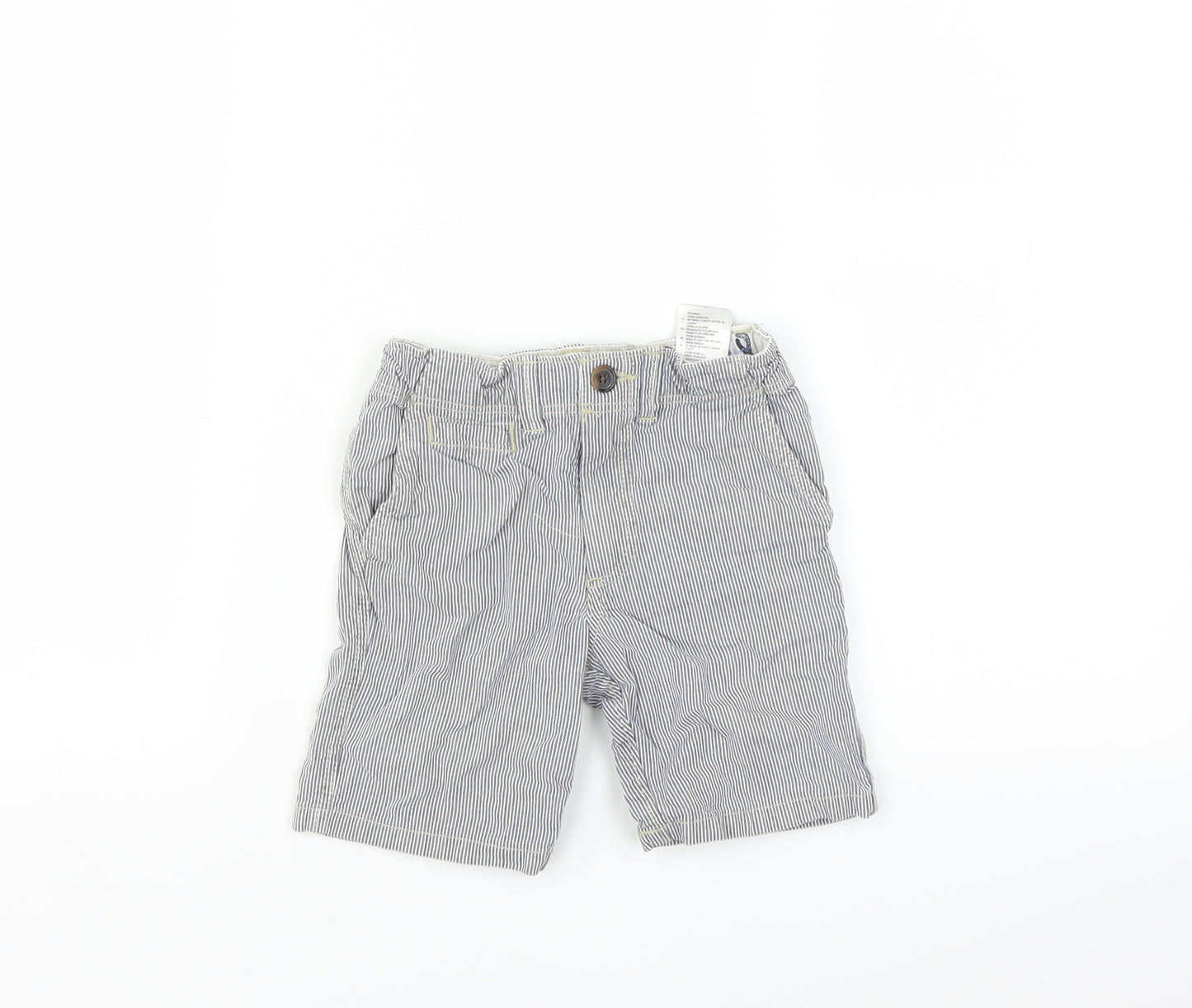 H&M Boys Blue Striped  Bermuda Shorts Size 3-4 Years