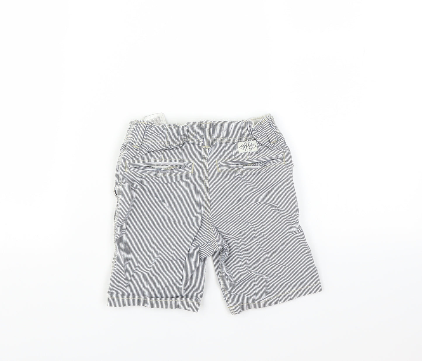 H&M Boys Blue Striped  Bermuda Shorts Size 3-4 Years