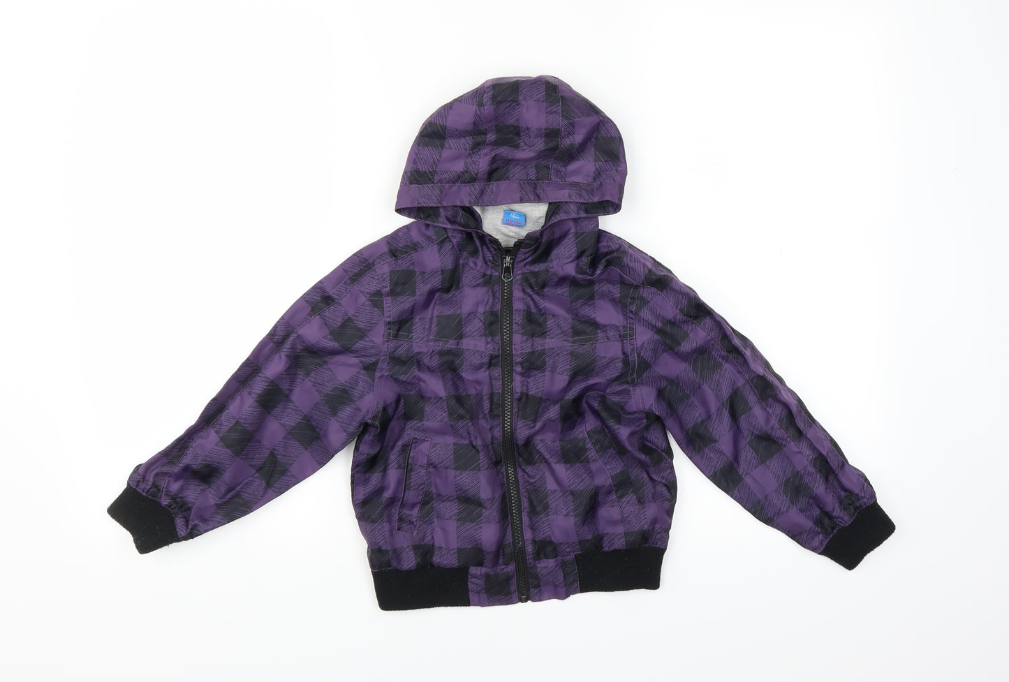 Adams Boys Purple Check  Jacket  Size 5 Years