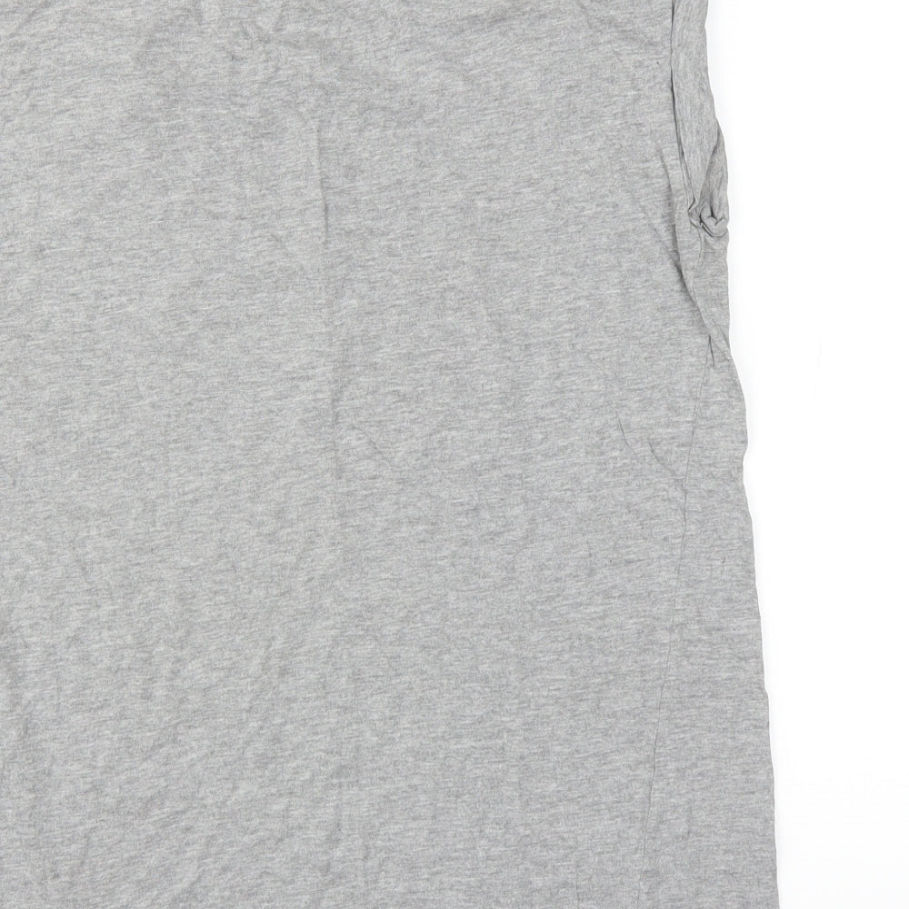 New Look Womens Grey   Basic T-Shirt Size 10  - tall