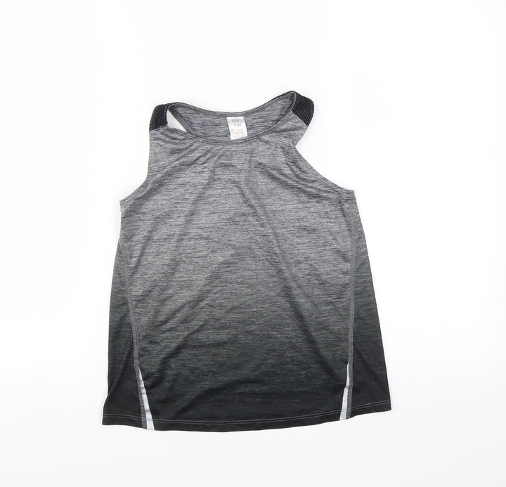 F&F Girls Grey   Basic Tank Size 9-10 Years