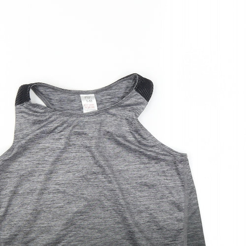 F&F Girls Grey   Basic Tank Size 9-10 Years