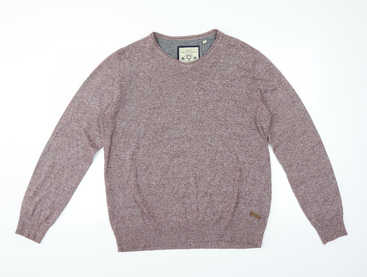 Brave Soul Mens Purple   Pullover Jumper Size L