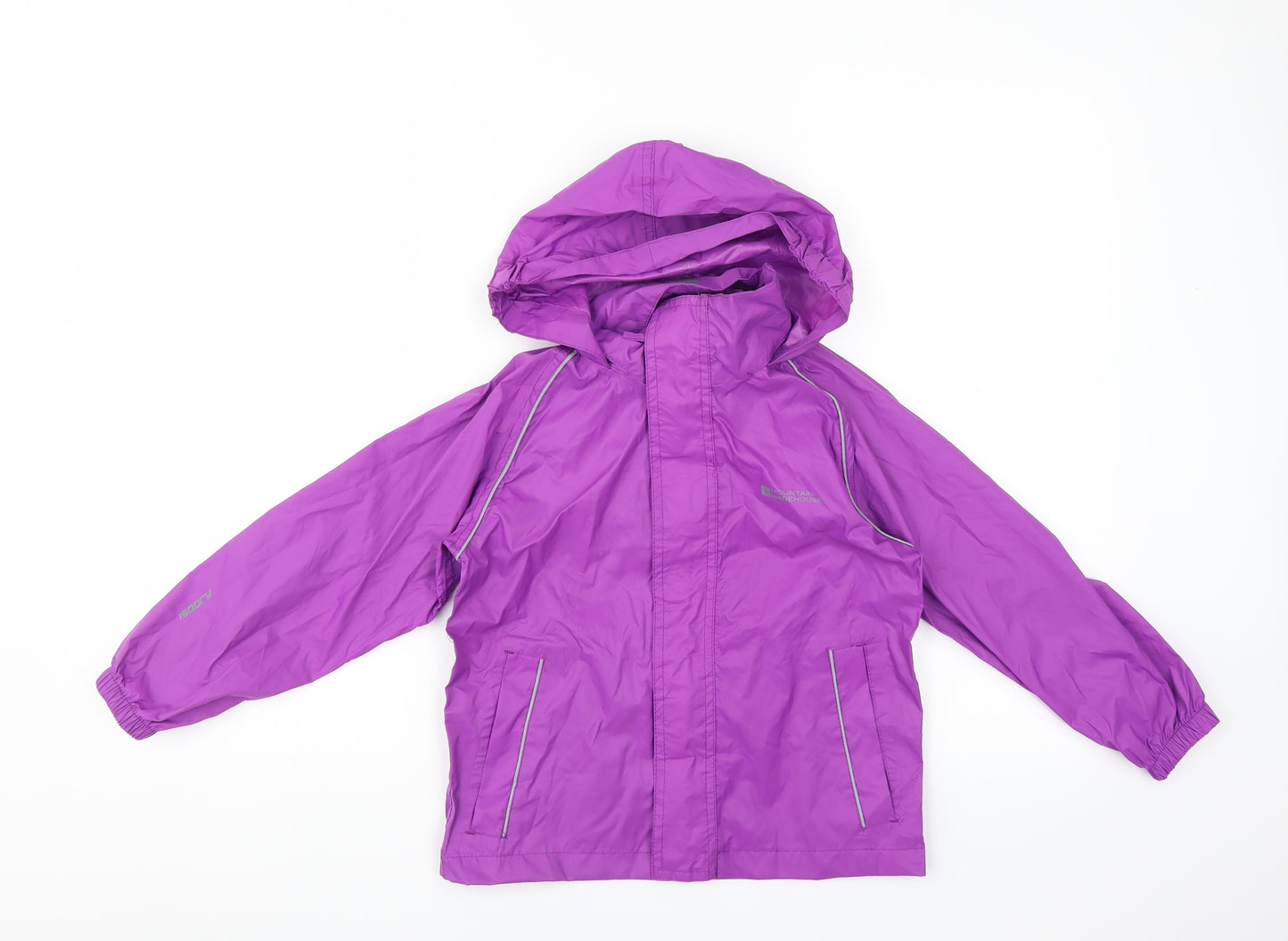 Mountain Warehouse Girls Purple   Rain Coat Jacket Size 5-6 Years