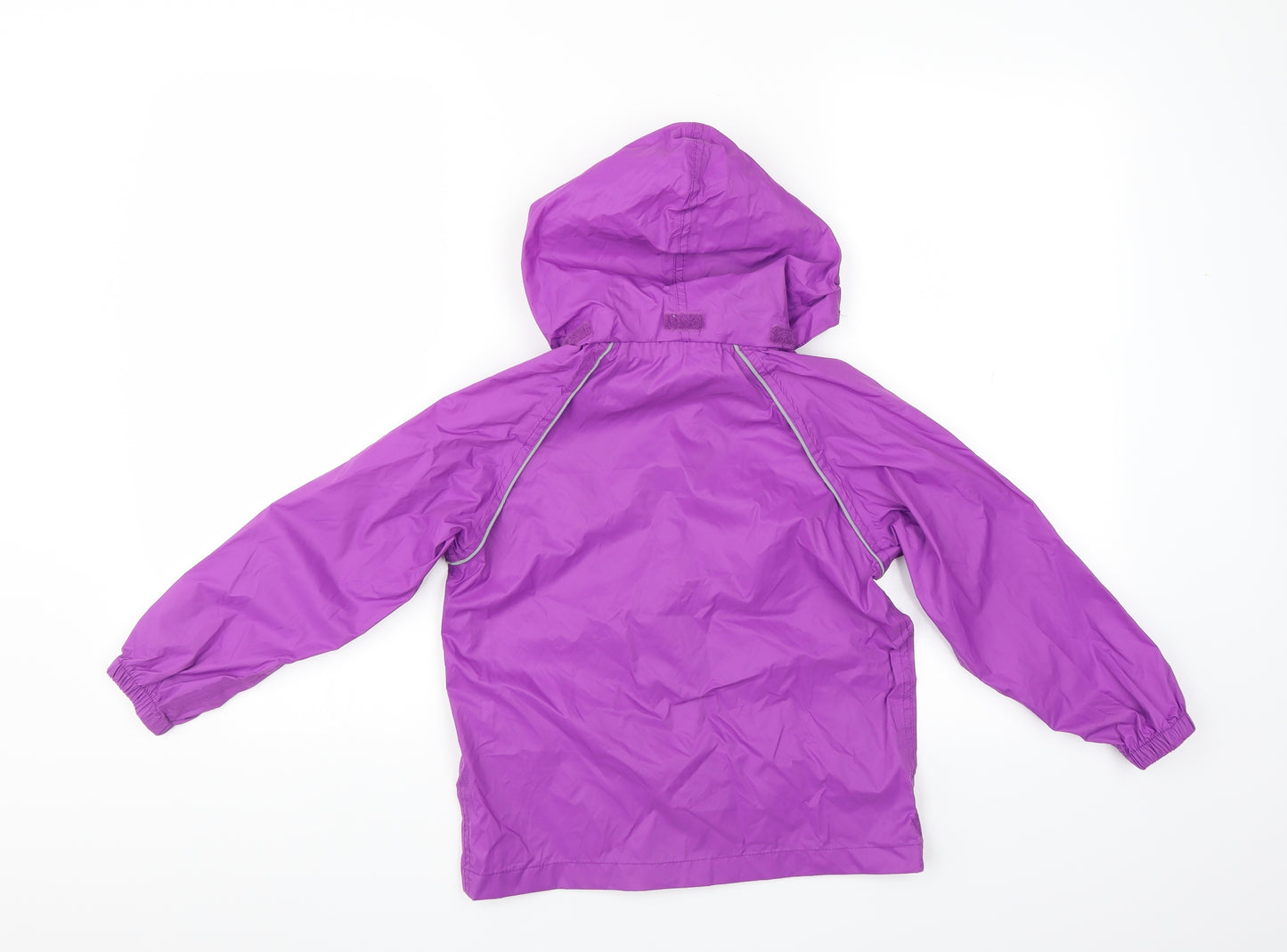 Mountain Warehouse Girls Purple   Rain Coat Jacket Size 5-6 Years