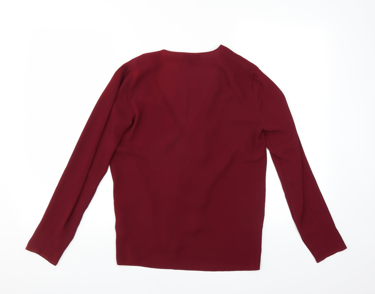 Topshop Womens Red   Basic Blouse Size 8
