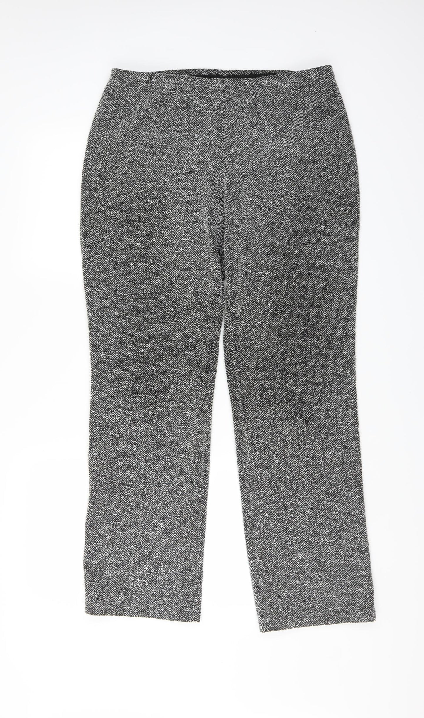 Marks and Spencer Womens Grey   Trousers  Size 16 L29 in