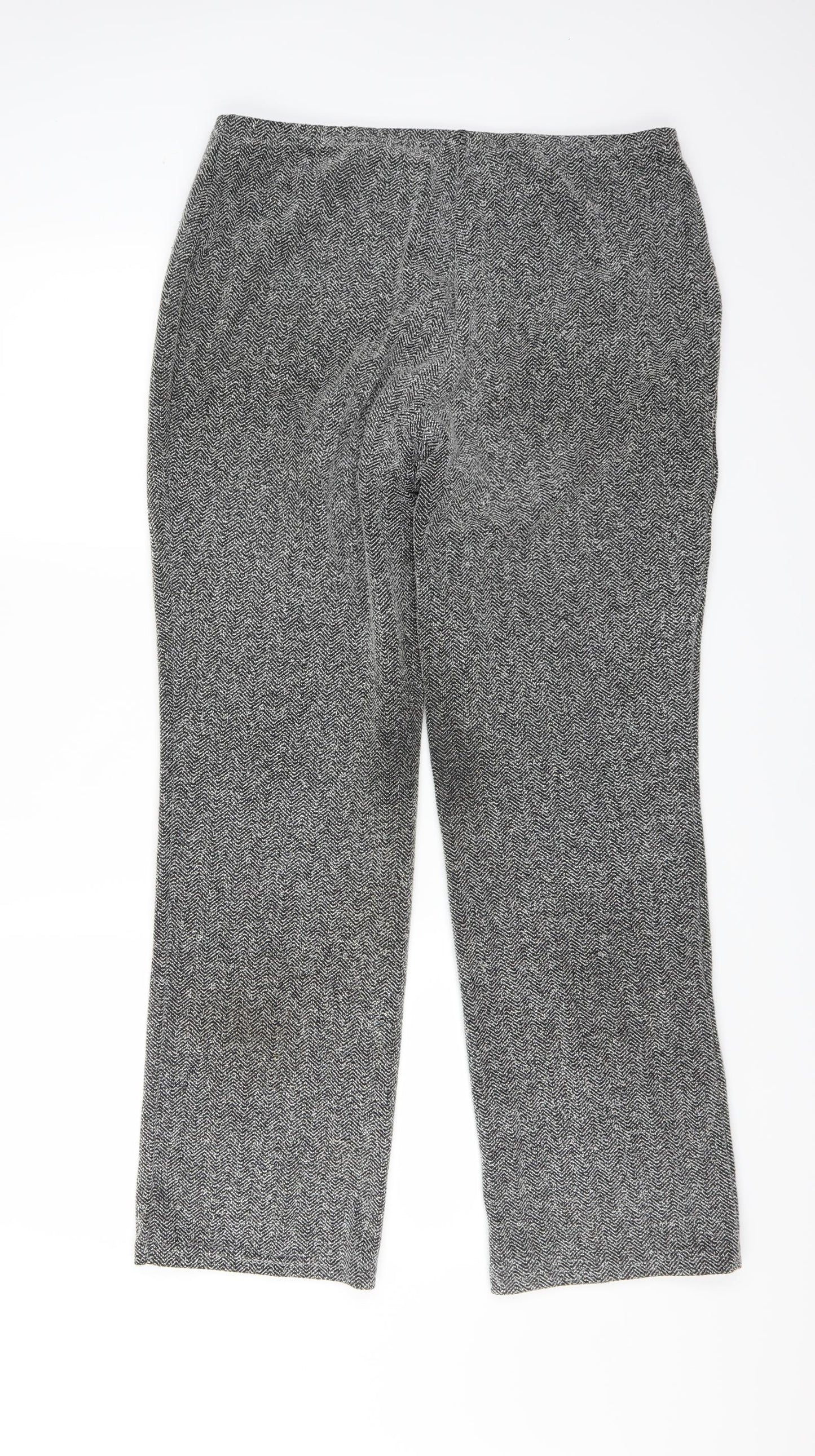 Marks and Spencer Womens Grey   Trousers  Size 16 L29 in