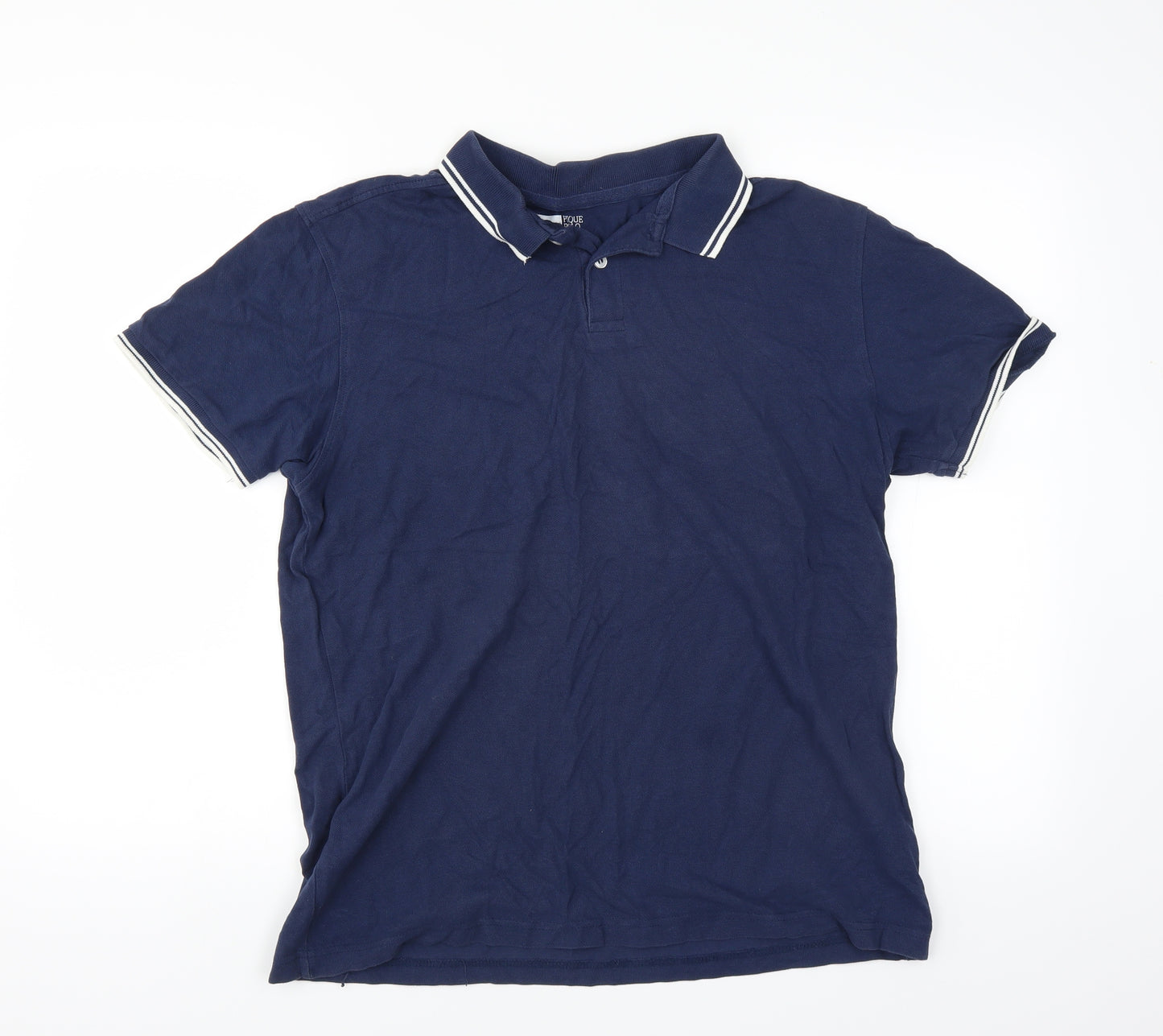 Cedar Wood State Mens Blue    Polo Size L