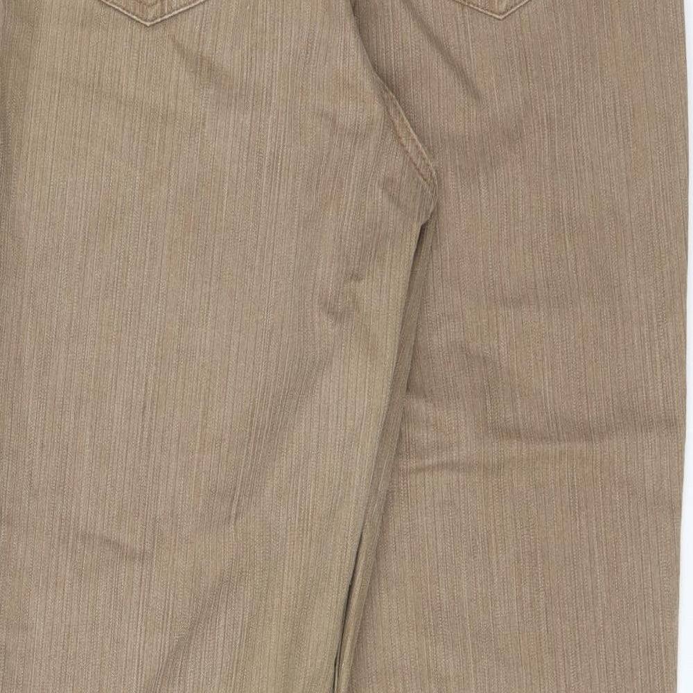 Marks and Spencer Womens Brown   Straight Jeans Size 16 L29 in