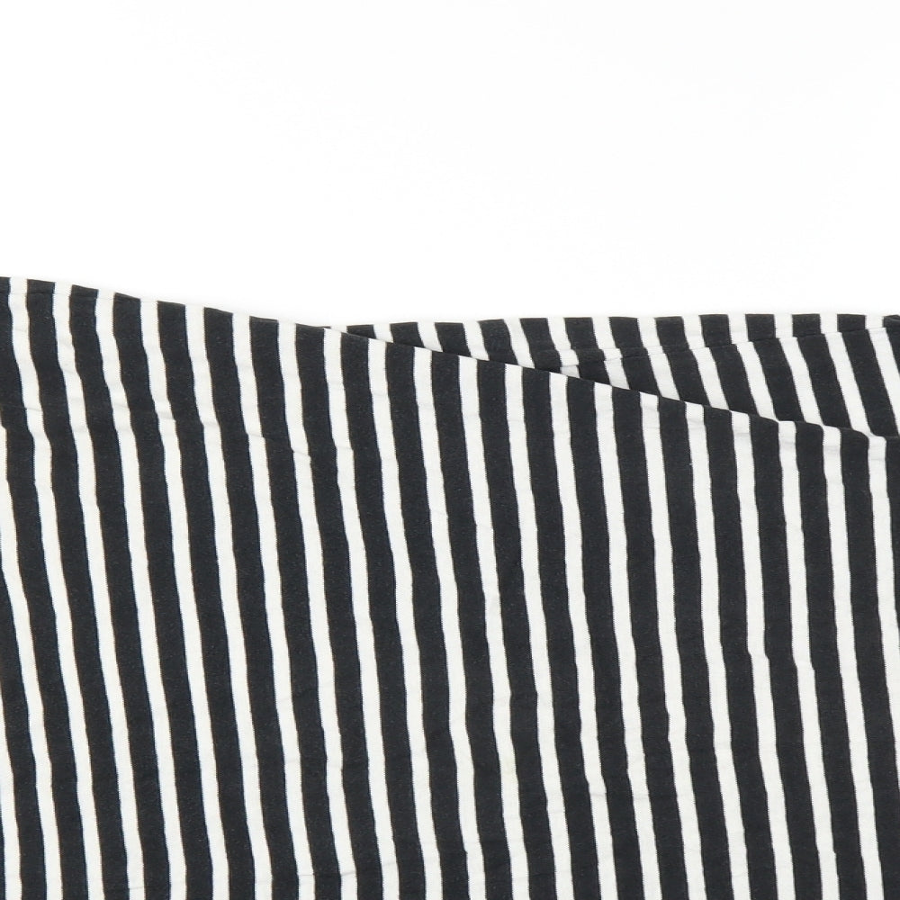 LEVIS Womens Black Striped  T-Shirt Dress  Size M
