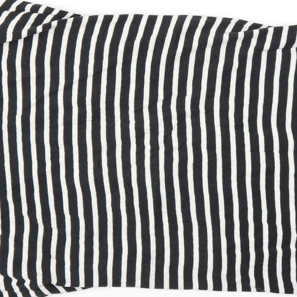 LEVIS Womens Black Striped  T-Shirt Dress  Size M