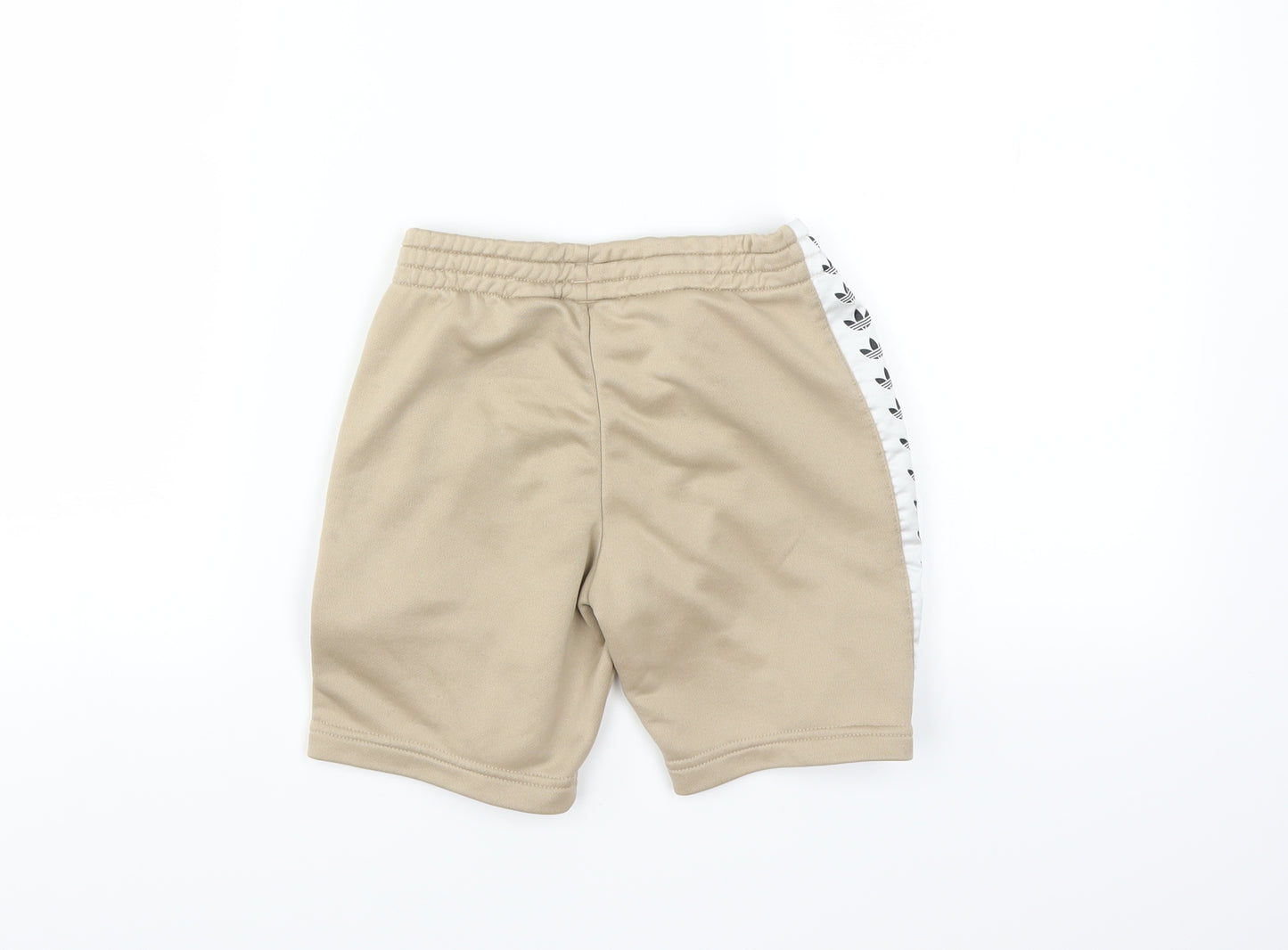 adidas Boys Beige   Sweat Shorts Size 6-7 Years