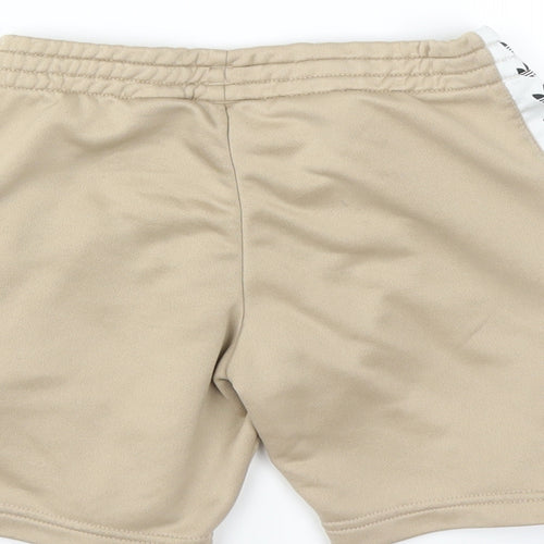 adidas Boys Beige   Sweat Shorts Size 6-7 Years