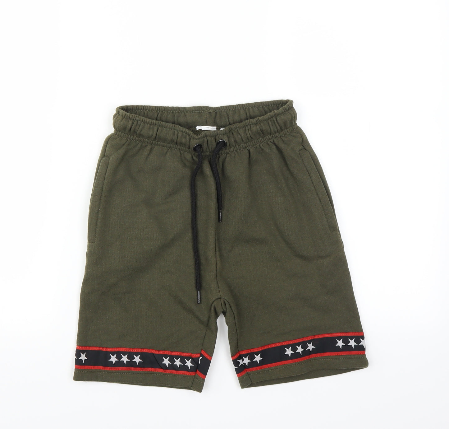 Preworn Boys Green   Sweat Shorts Size 7-8 Years