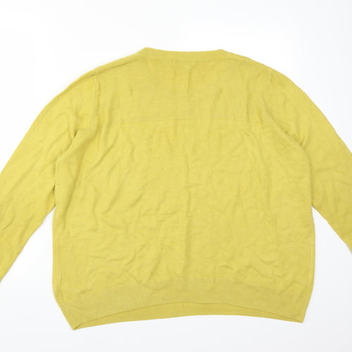 Marks and Spencer Womens Yellow   Pullover Jumper Size 18