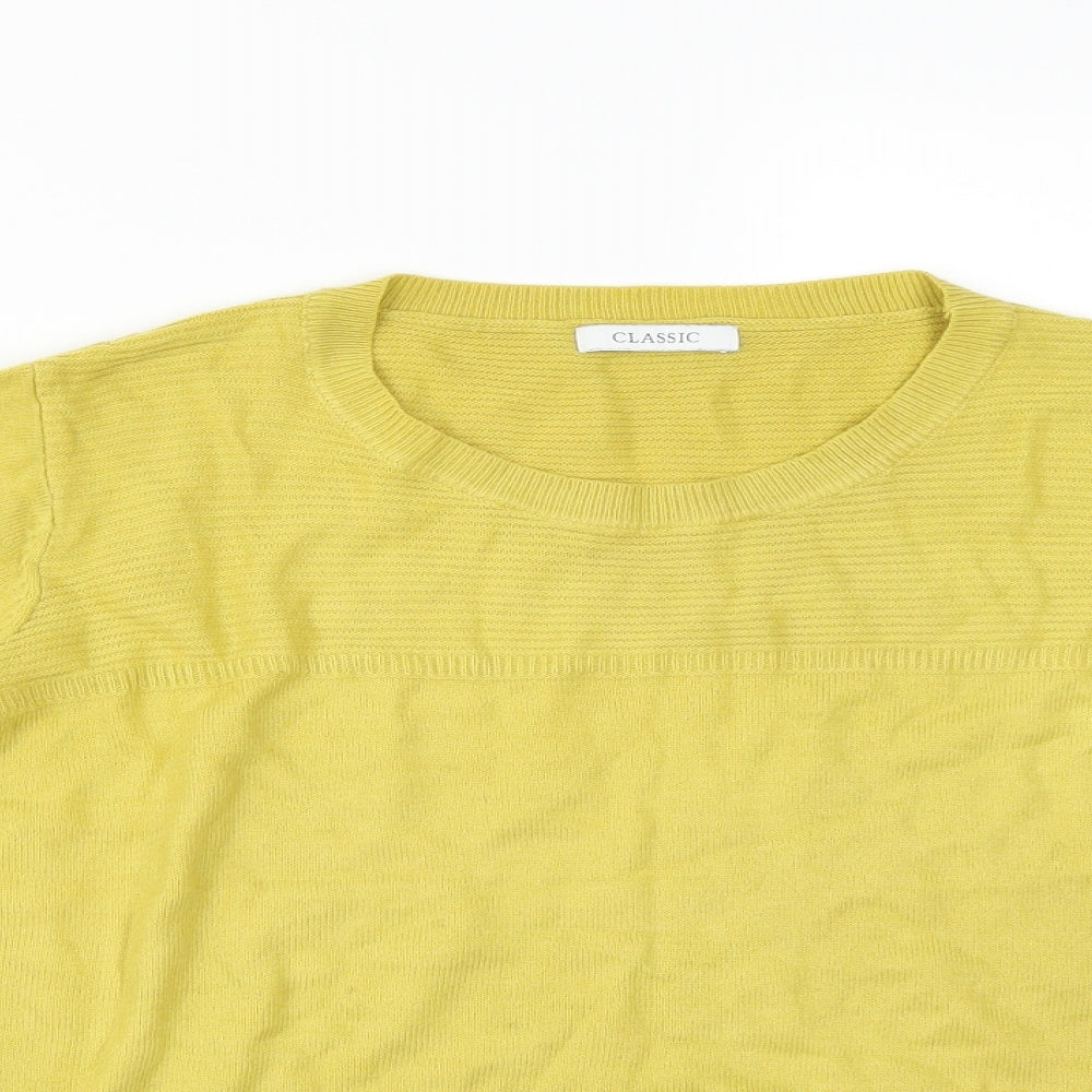 Marks and Spencer Womens Yellow   Pullover Jumper Size 18