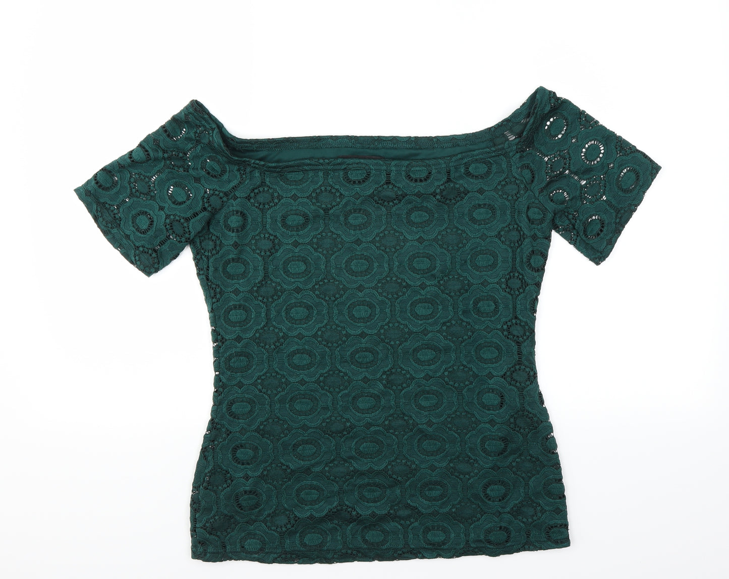 Dorothy Perkins Womens Green Floral  Basic Blouse Size 12