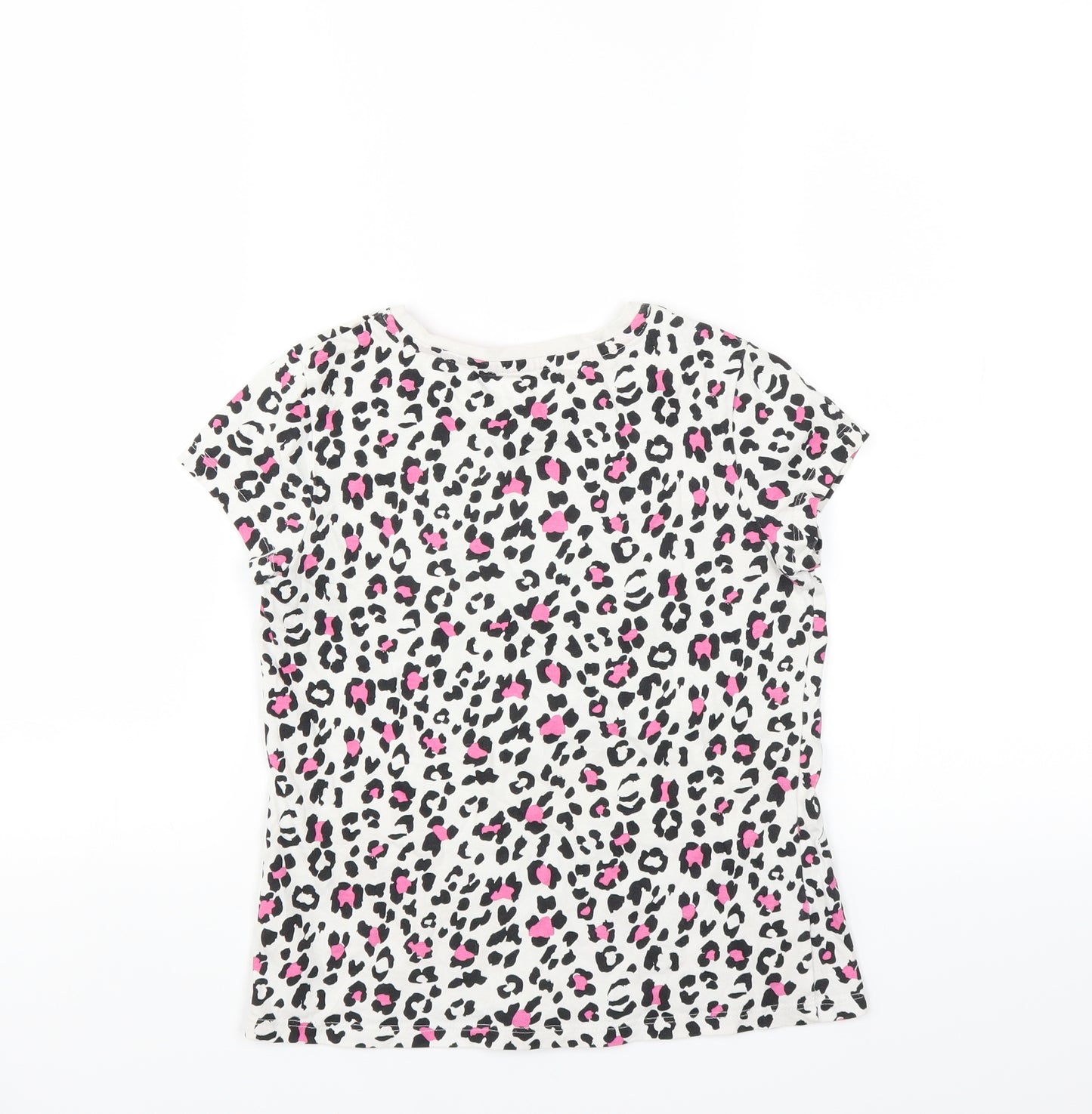 George Girls White   Basic T-Shirt Size 8-9 Years