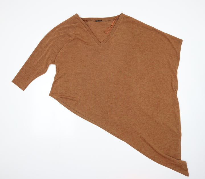 River Island Womens Brown  Knit Pullover Jumper Size 8