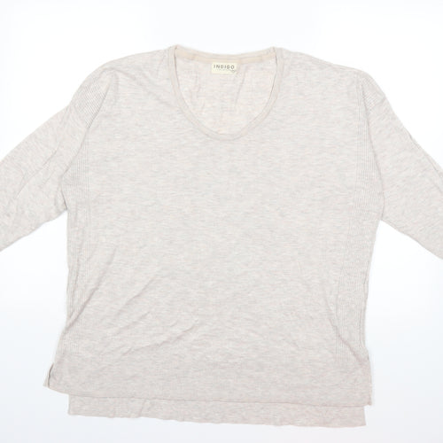 Jumper Womens Beige  Knit Pullover Jumper Size 16