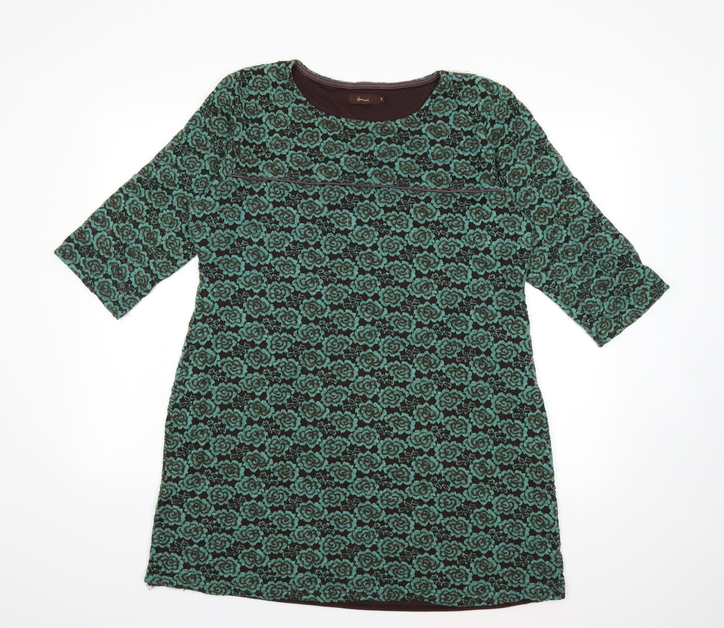 Ameni Womens Green   Jumper Dress  Size L