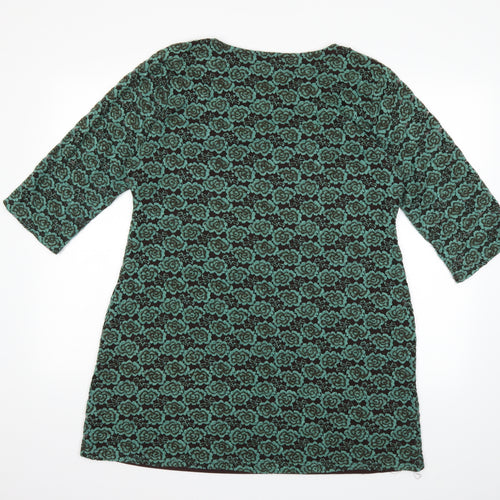 Ameni Womens Green   Jumper Dress  Size L