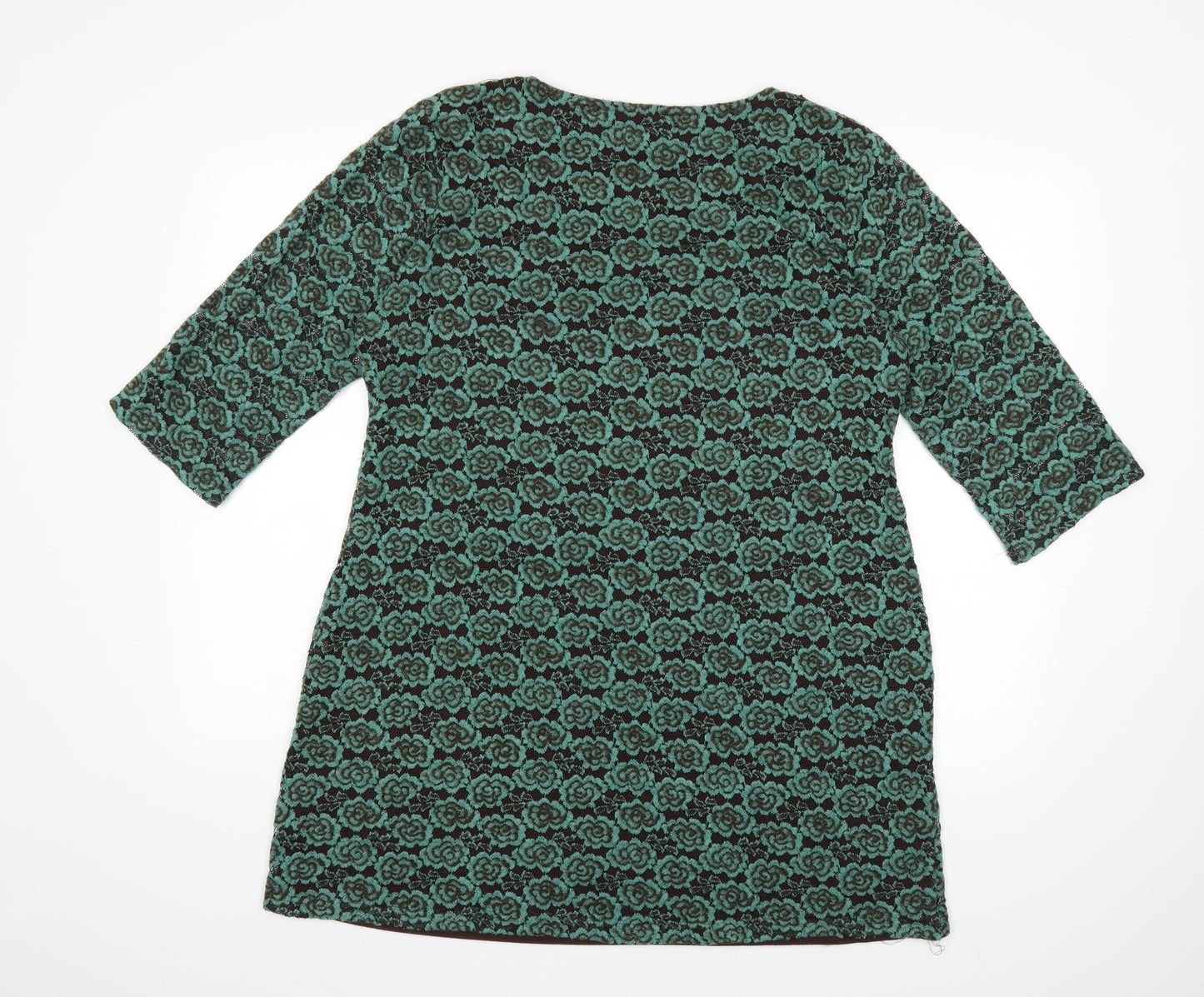 Ameni Womens Green   Jumper Dress  Size L