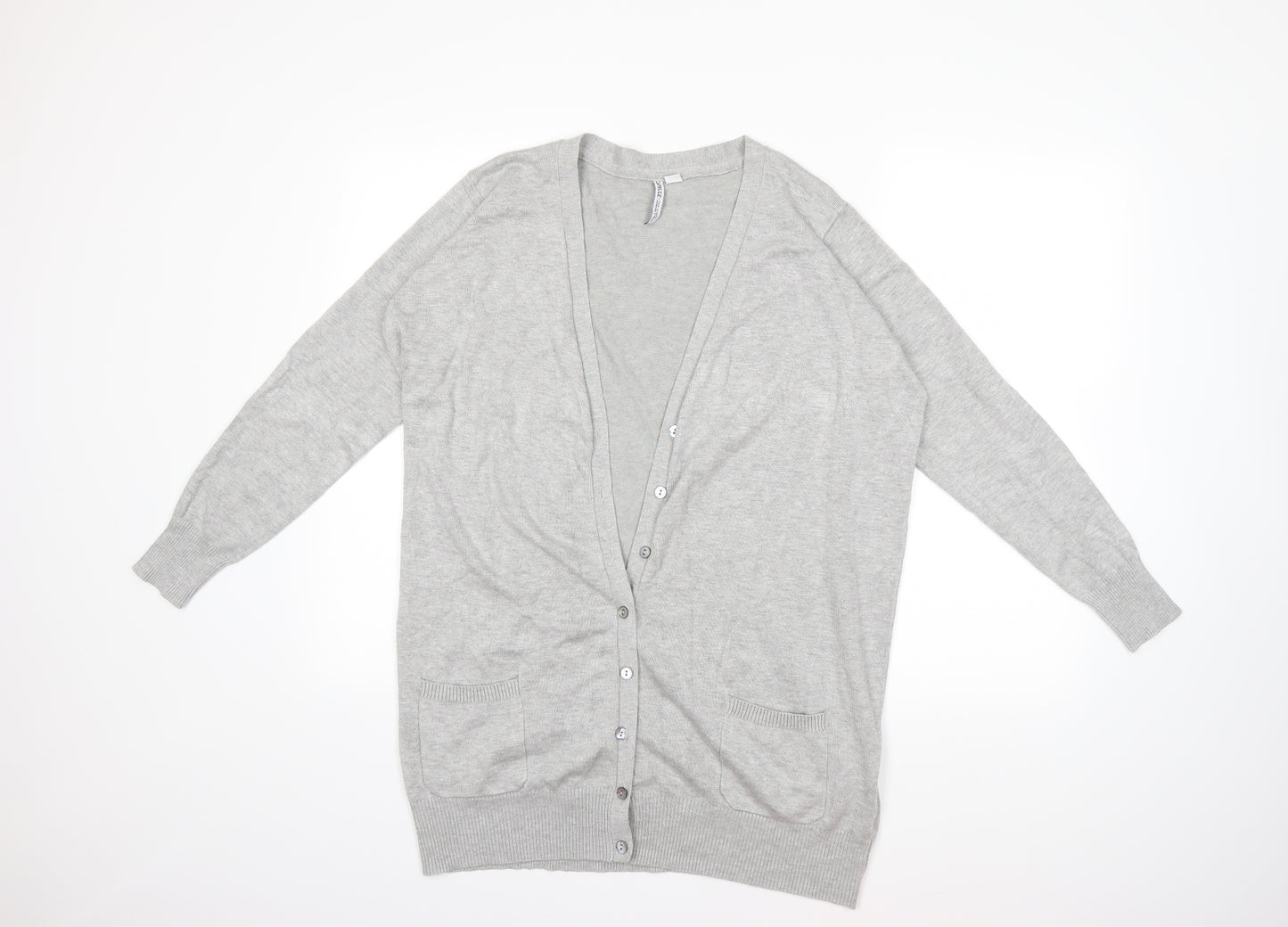 capsule Womens Grey  Knit Cardigan Jumper Size 16