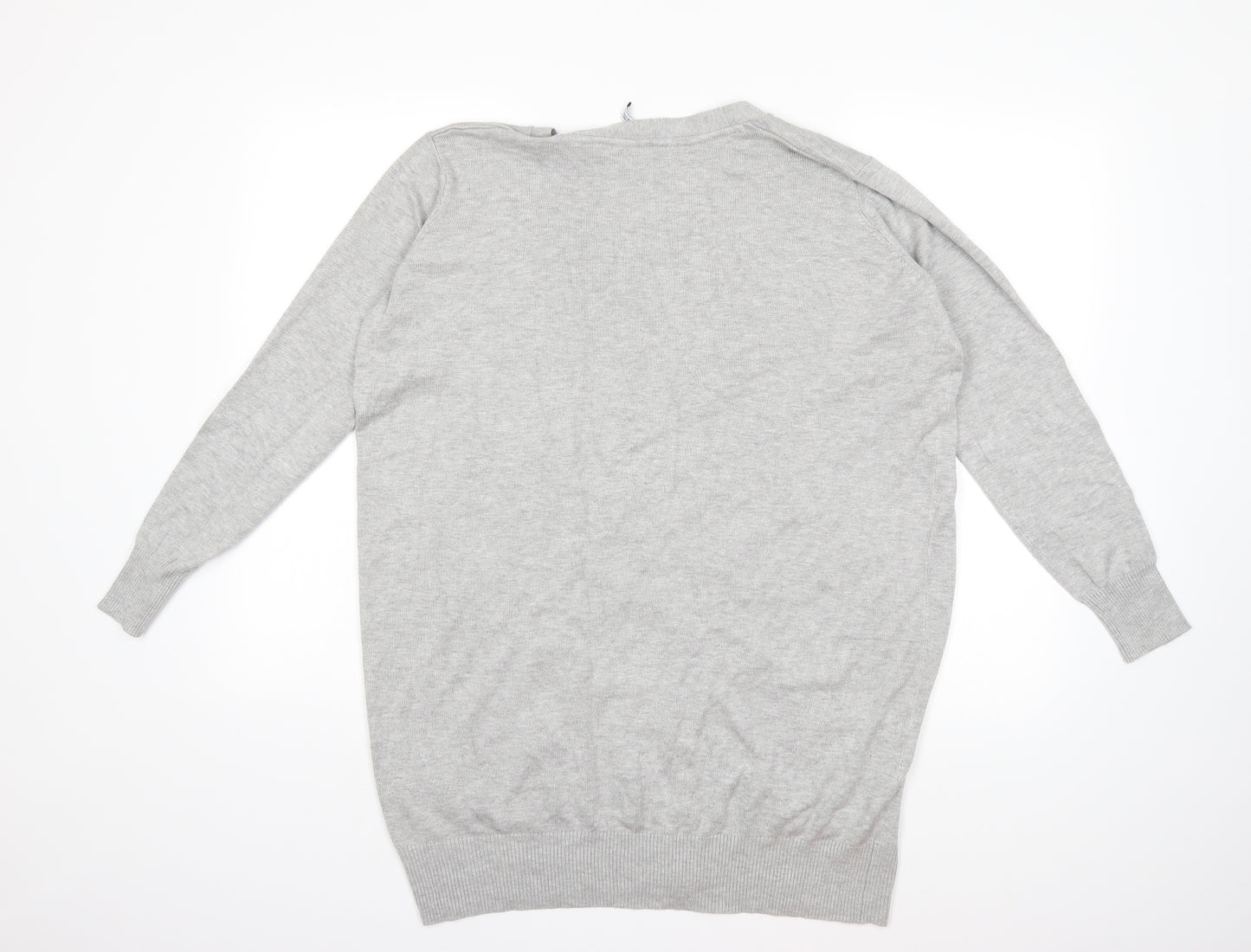 capsule Womens Grey  Knit Cardigan Jumper Size 16