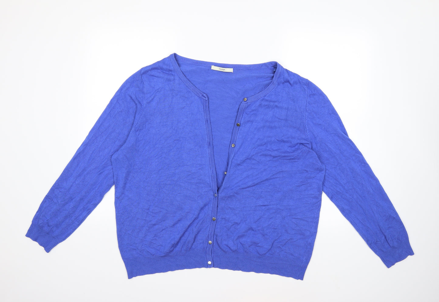 George Womens Blue  Knit Cardigan Jumper Size 22