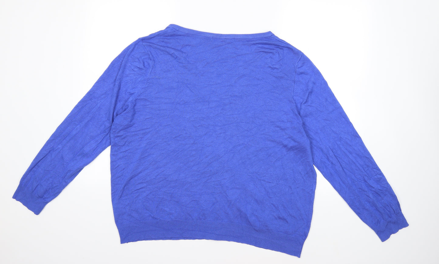 George Womens Blue  Knit Cardigan Jumper Size 22