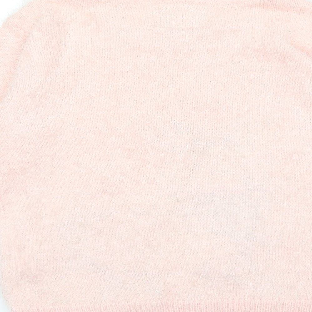 Primark Girls Pink  Knit Pullover Jumper Size 14 Years