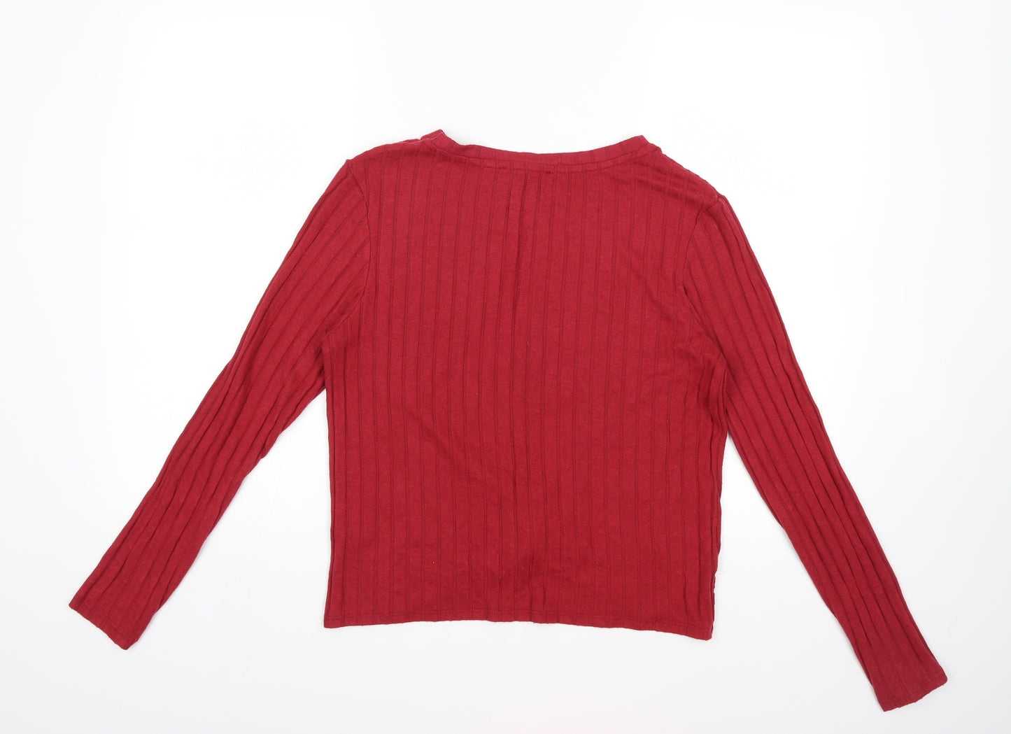 Primark Womens Red  Knit Pullover Jumper Size 14