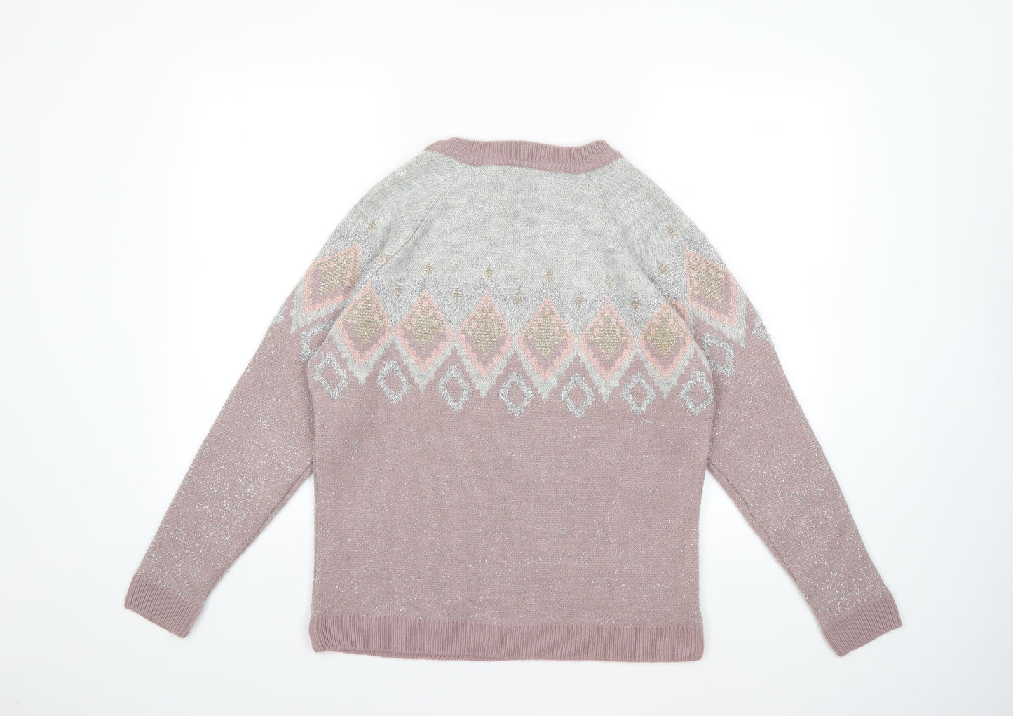 TU Womens Purple  Knit Pullover Jumper Size 14