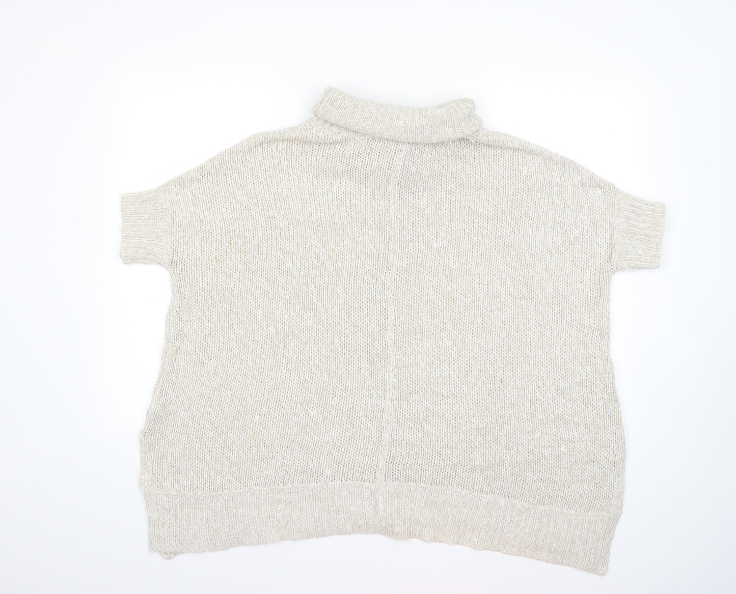 Alya Womens Beige  Knit Pullover Jumper Size S