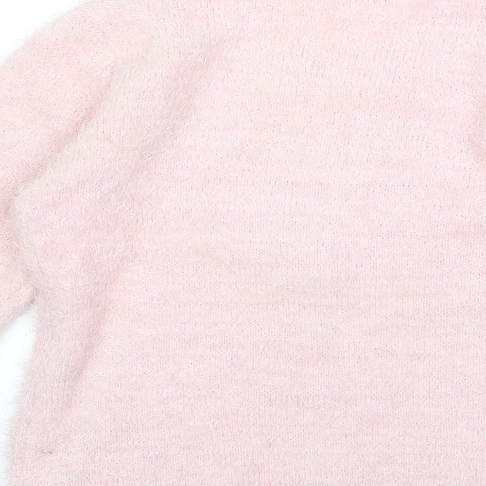 George Girls Pink  Knit Pullover Jumper Size 13 Years
