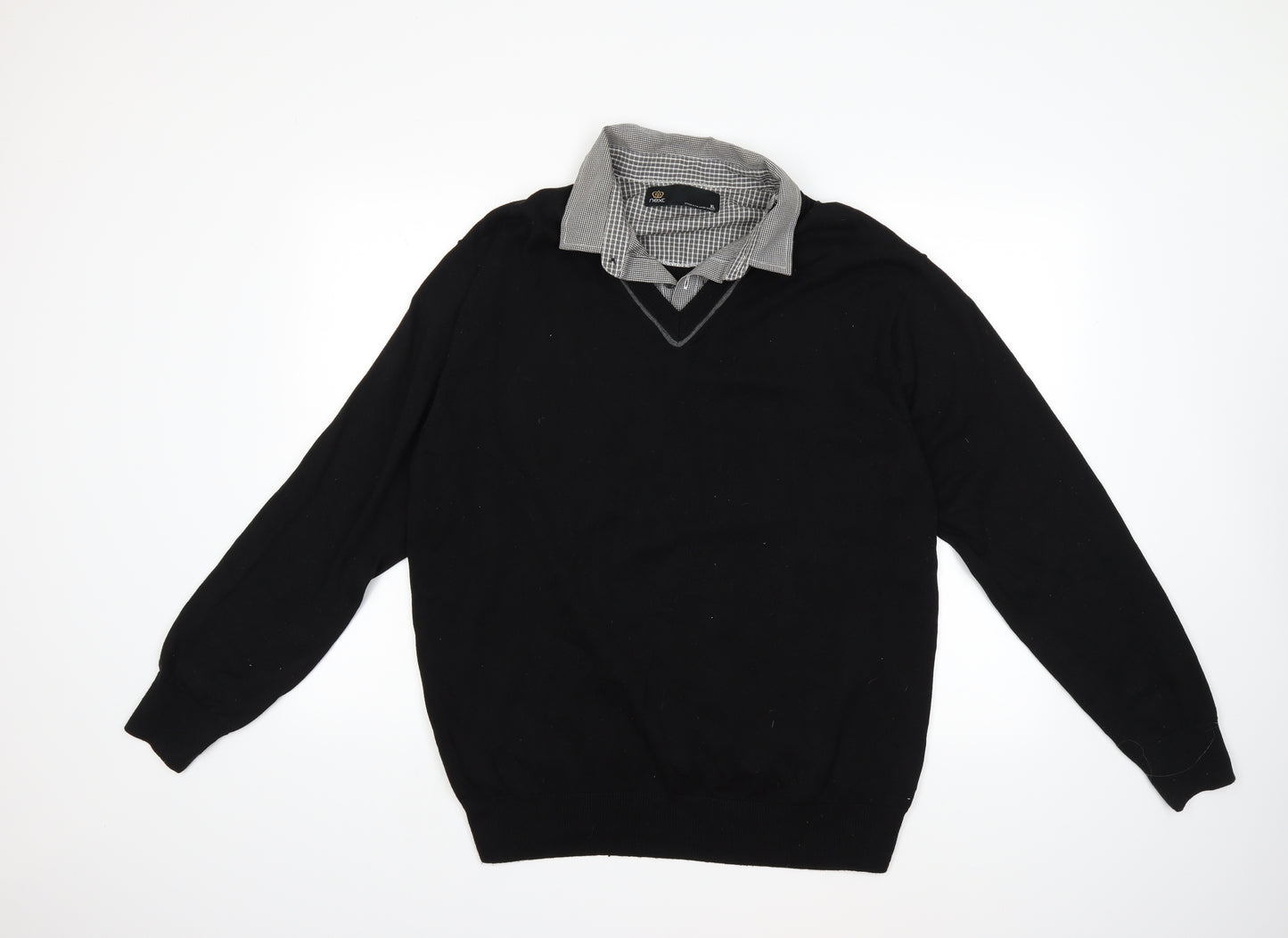 NEXT Mens Black   Pullover Jumper Size XL